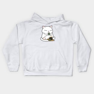 Chubby Cat Tea Kids Hoodie